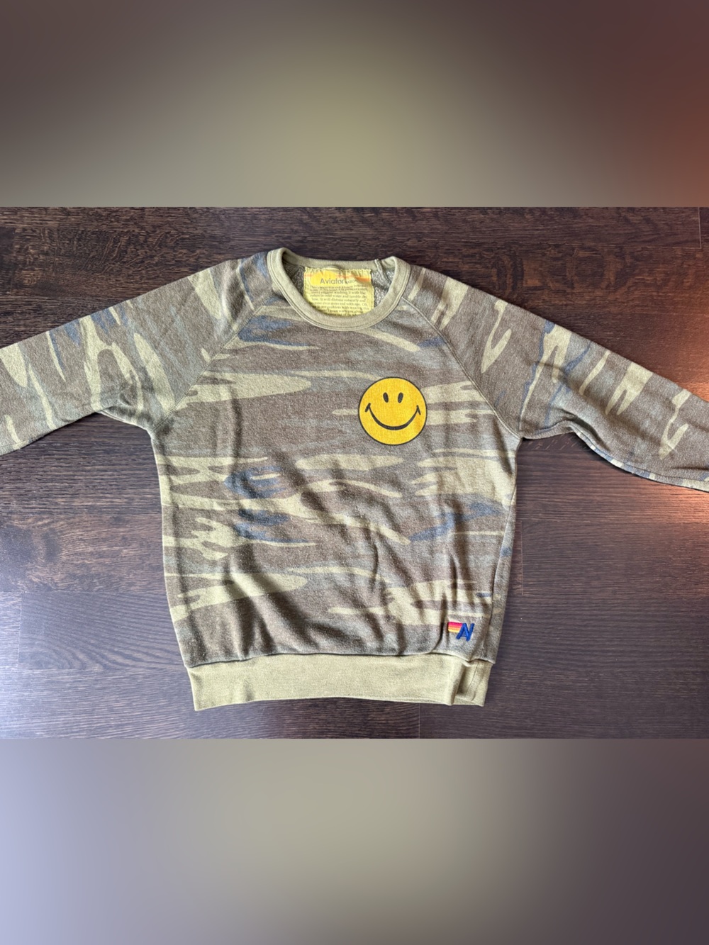 Aviator nation camo crewneck